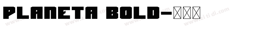 planeta bold字体转换